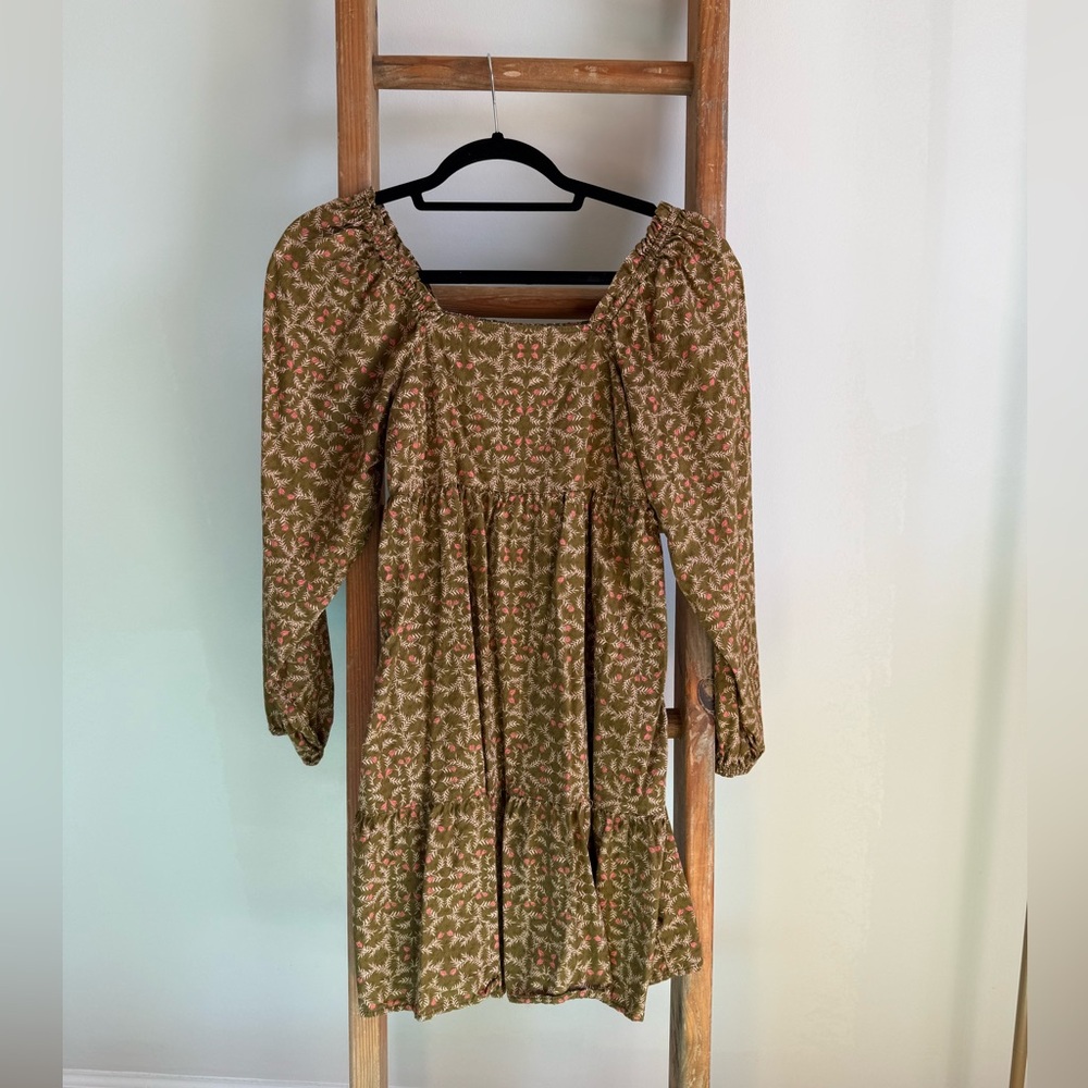 Universal Thread Floral Long‑Sleeve Dress – XS